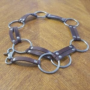 Leather Harness Cinch Belt